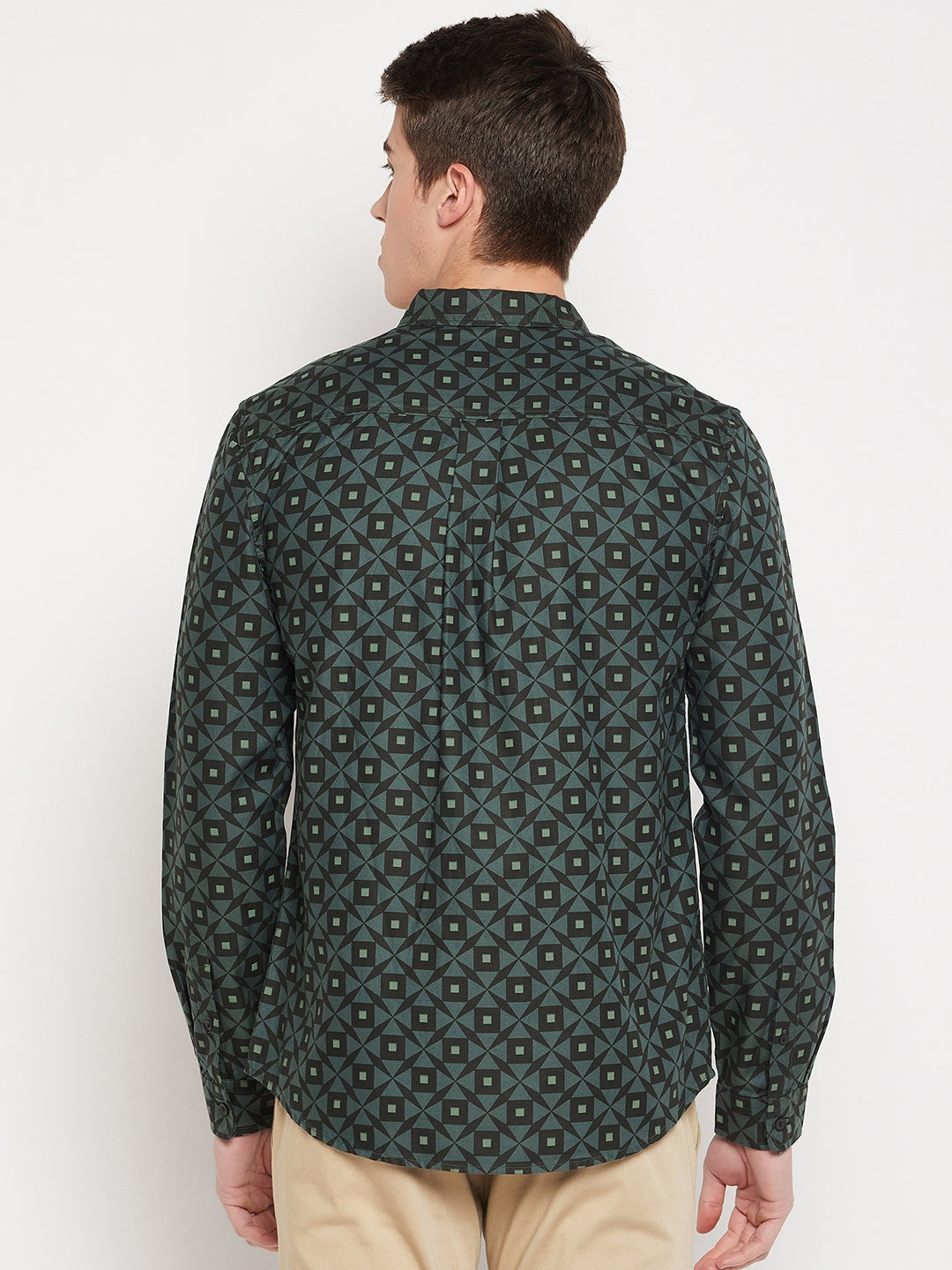 Camla Barcelona Forest Green Shirt For Men