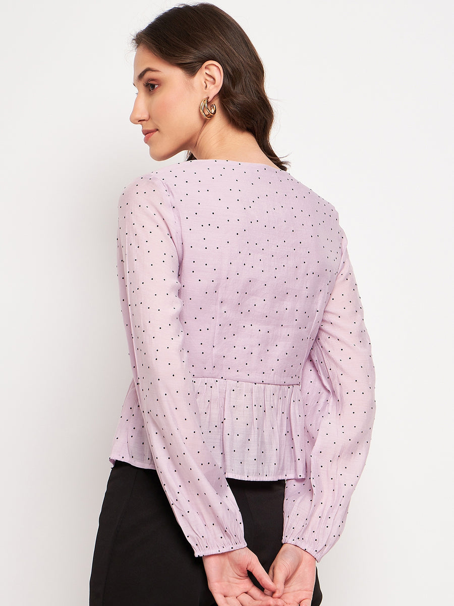 Camla Purple  Top For Women