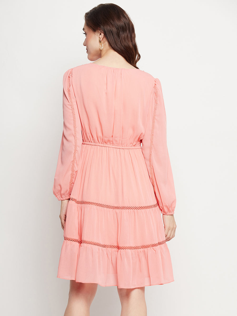 Camla D.Peach Dress For Women