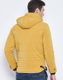 Camla Barcelona Yellow Puffer Jacket For Men