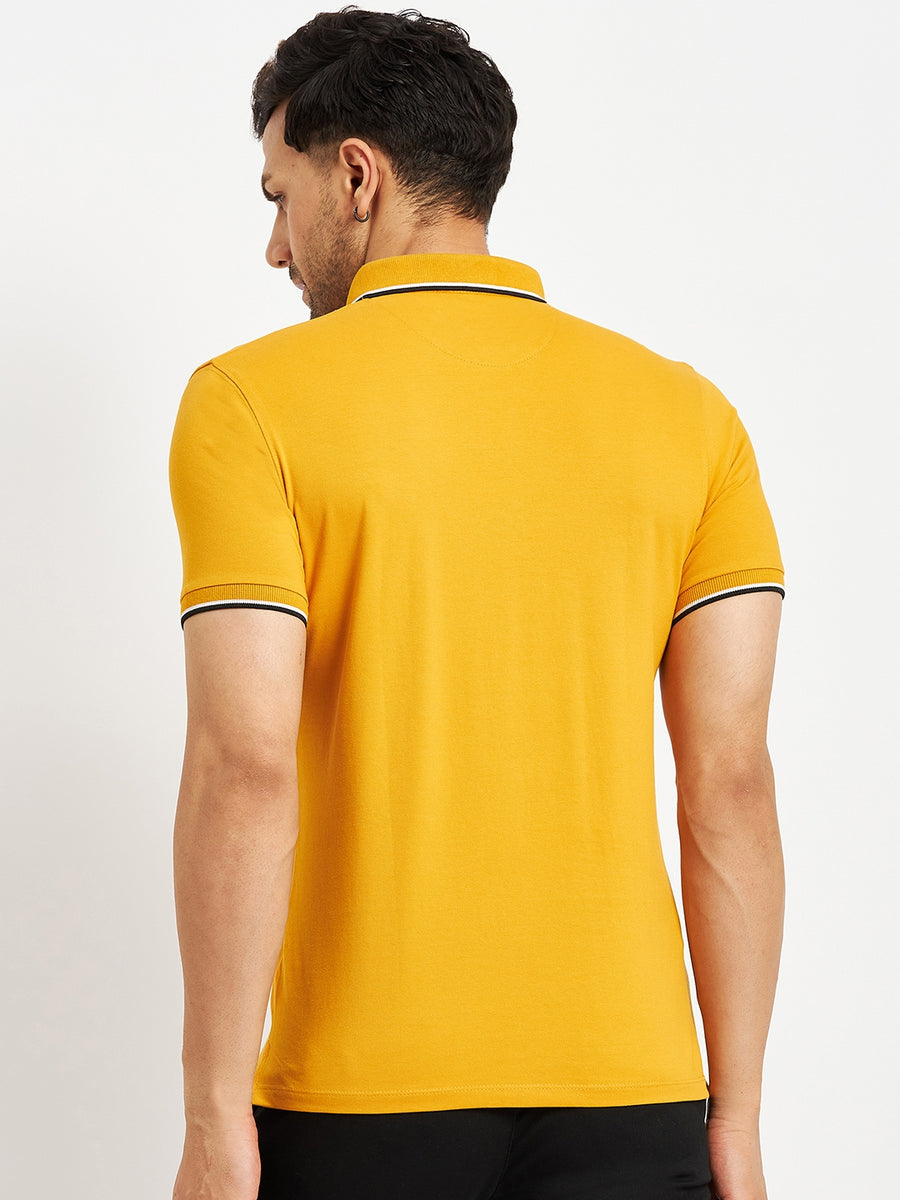 Camla Mustard T- Shirt For Men