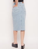 Camla Barcelona Blue Skirt For Women