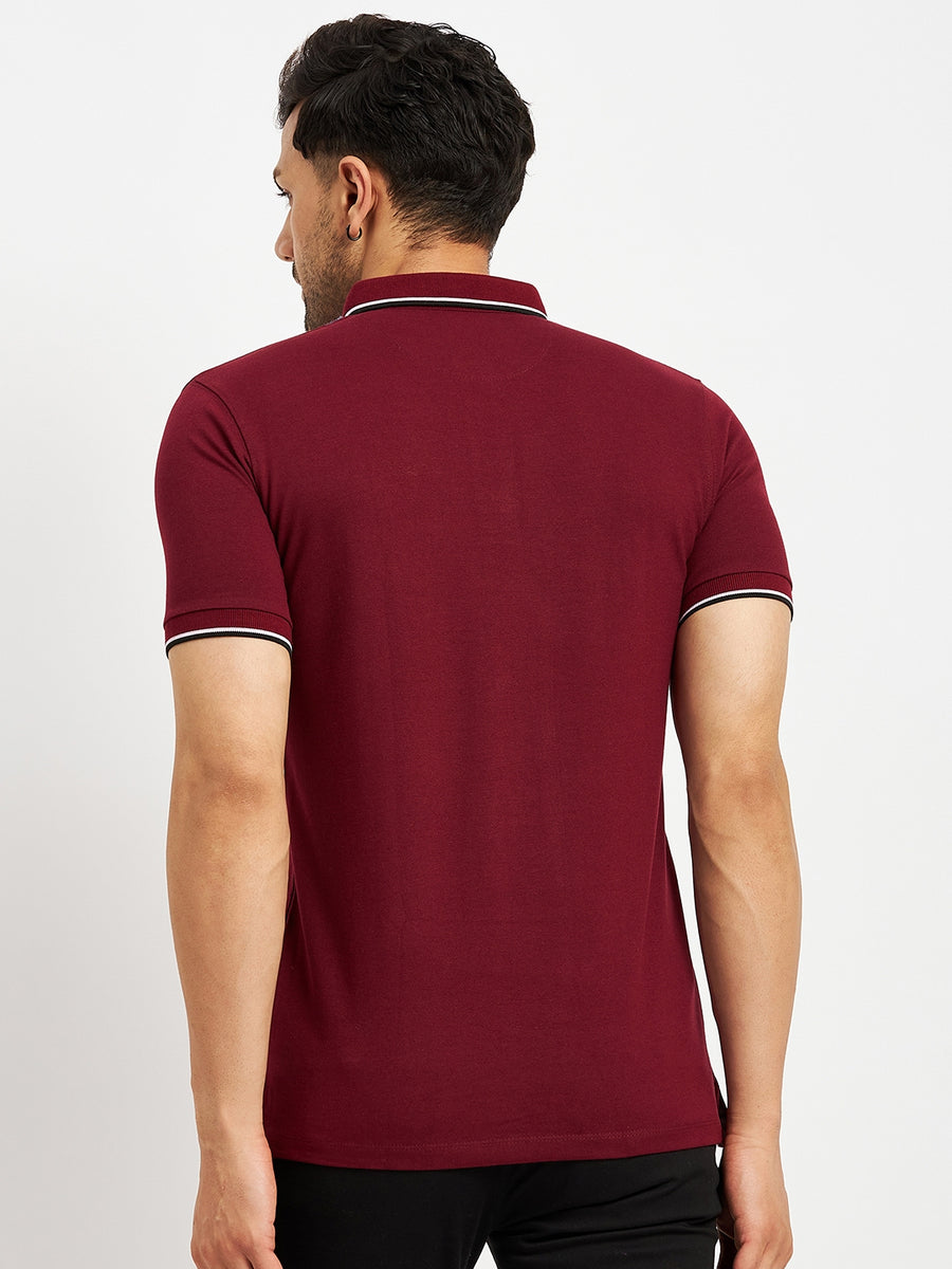 Camla Wine T- Shirt For Men