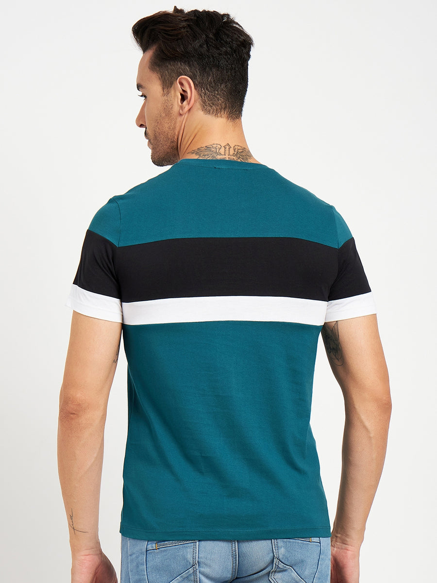 Camla Teal T- Shirt For Men