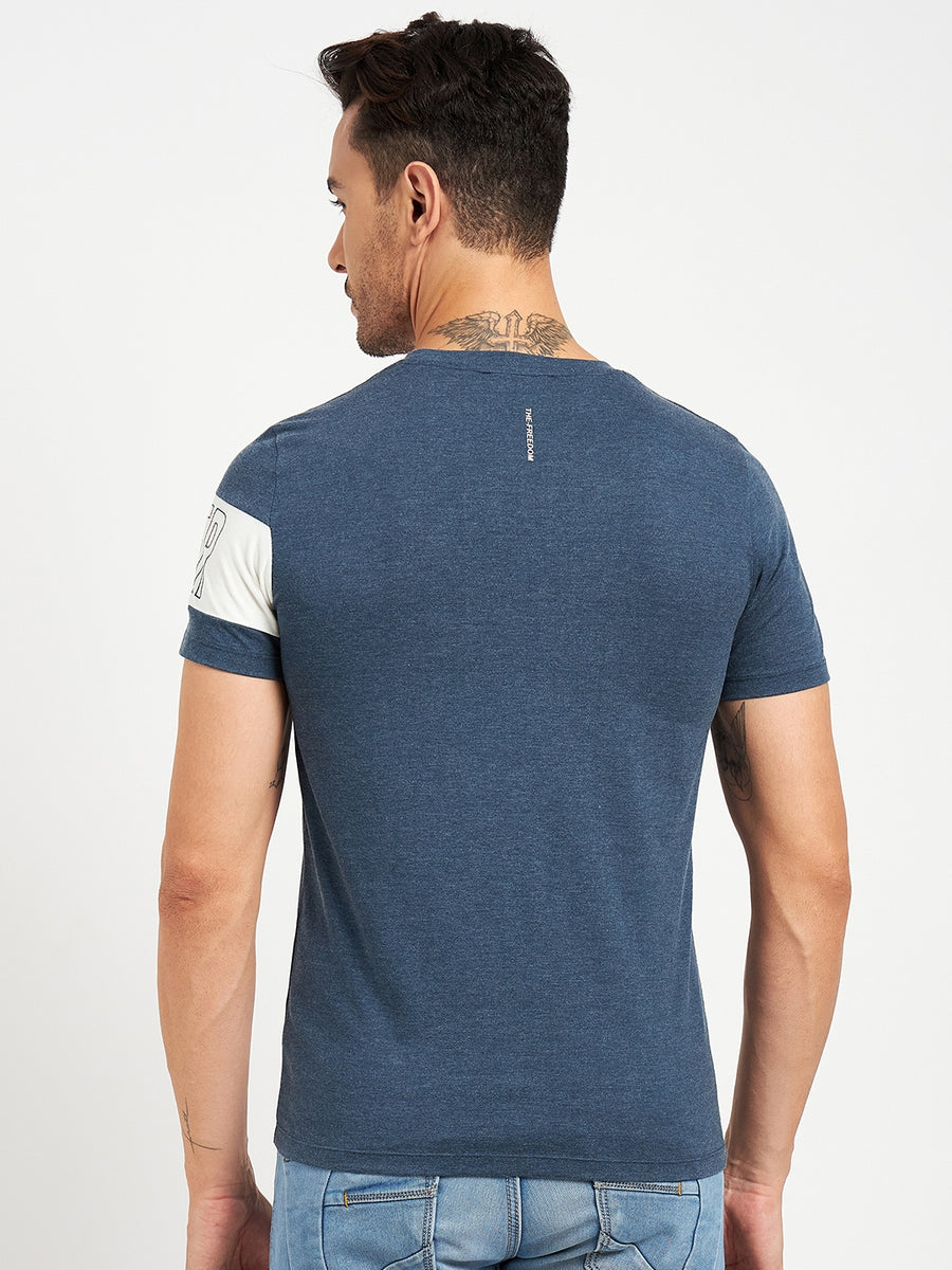 Camla Blue T- Shirt For Men