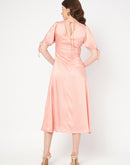 Madame Peach  Solid Dress