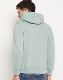 Camla Barcelona Graphic Print Sage Green Sweatshirt For Men