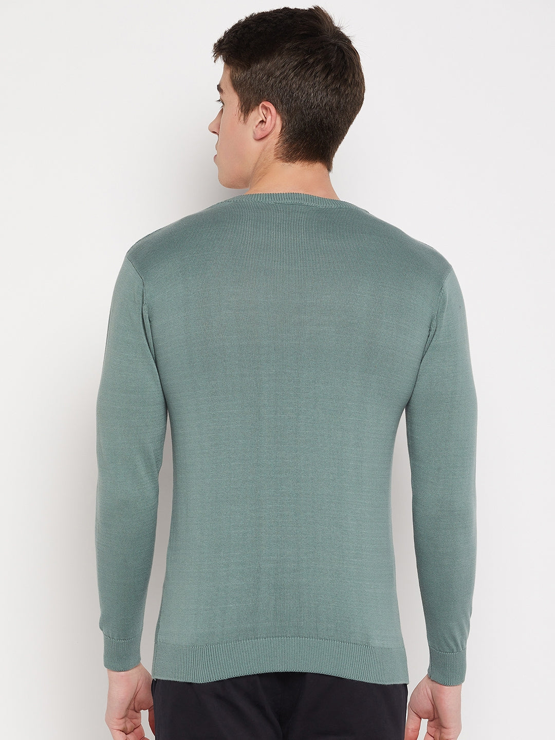 Camla Barcelona Teal Green Sweater For Men