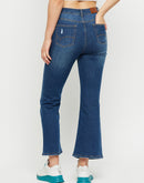 Madame Mid Rise Navy Blue Bootcut Jeans