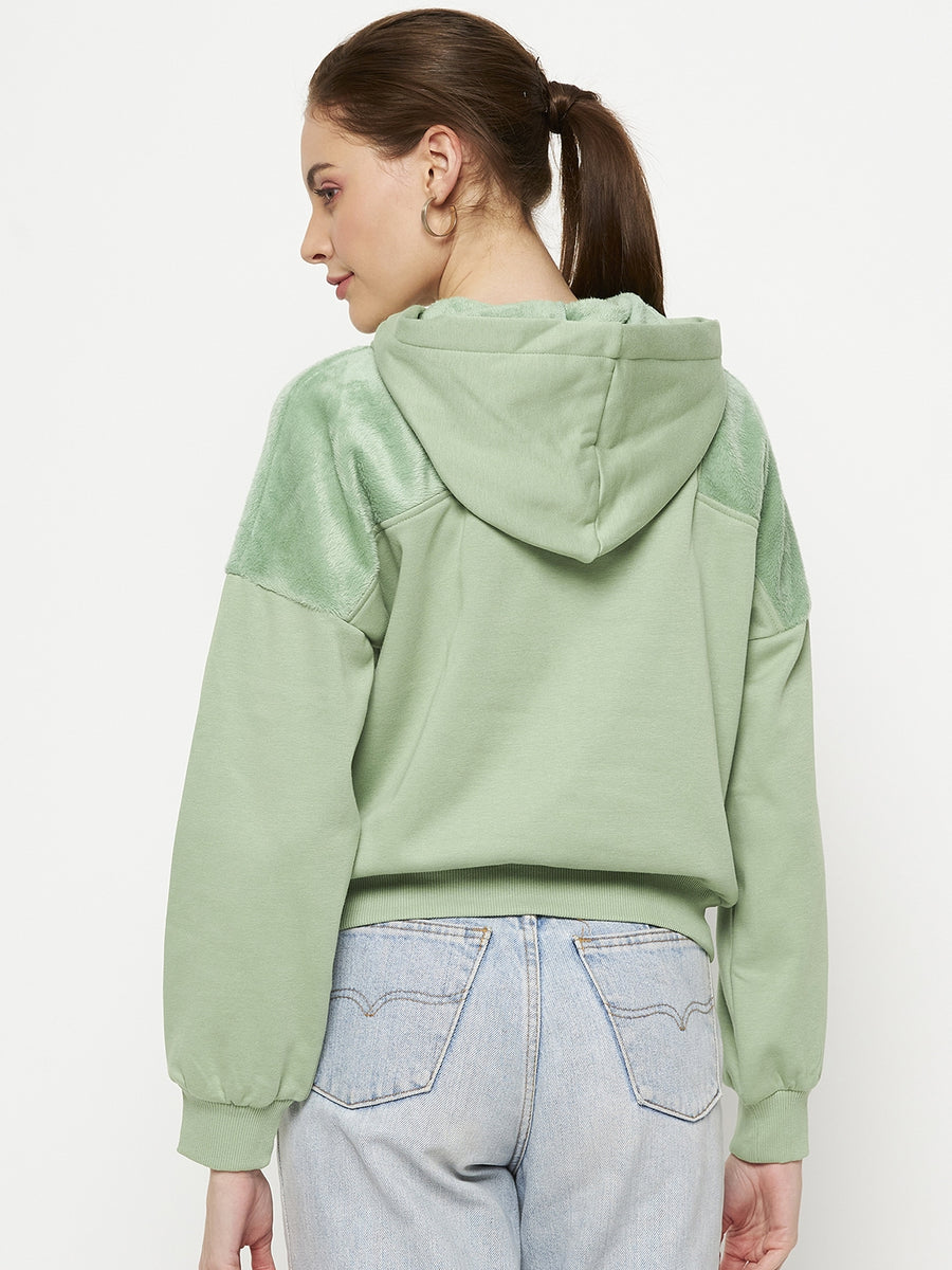 Camla Green Sweatshirt  For Women
