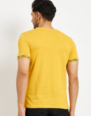 Camla Mustard T- Shirt For Men