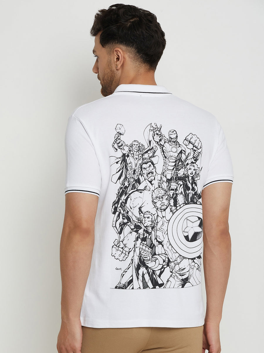 Camla White T -Shirt For Men