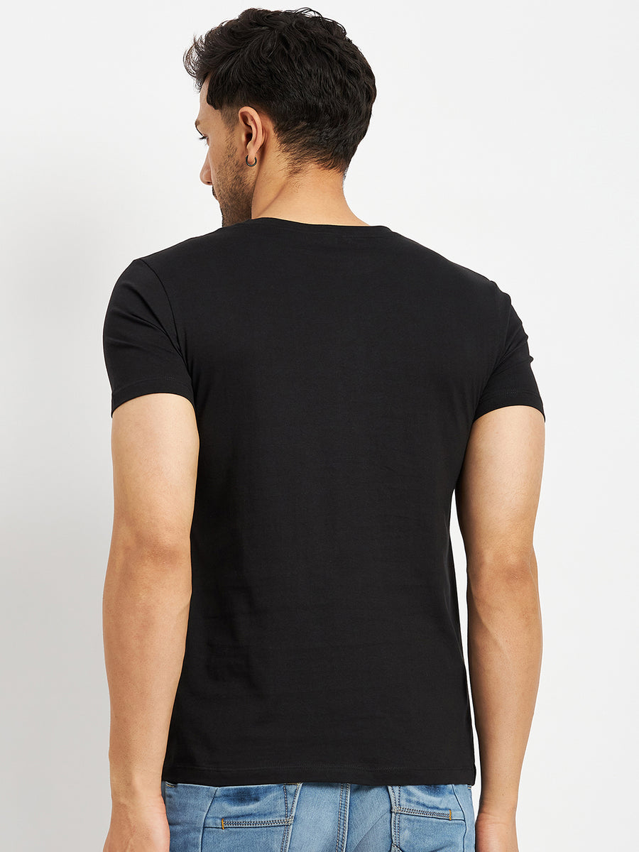 Camla Black T- Shirt For Men