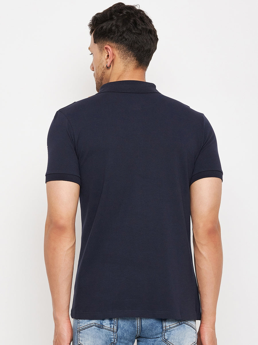 Camla Navy T- Shirt For Men
