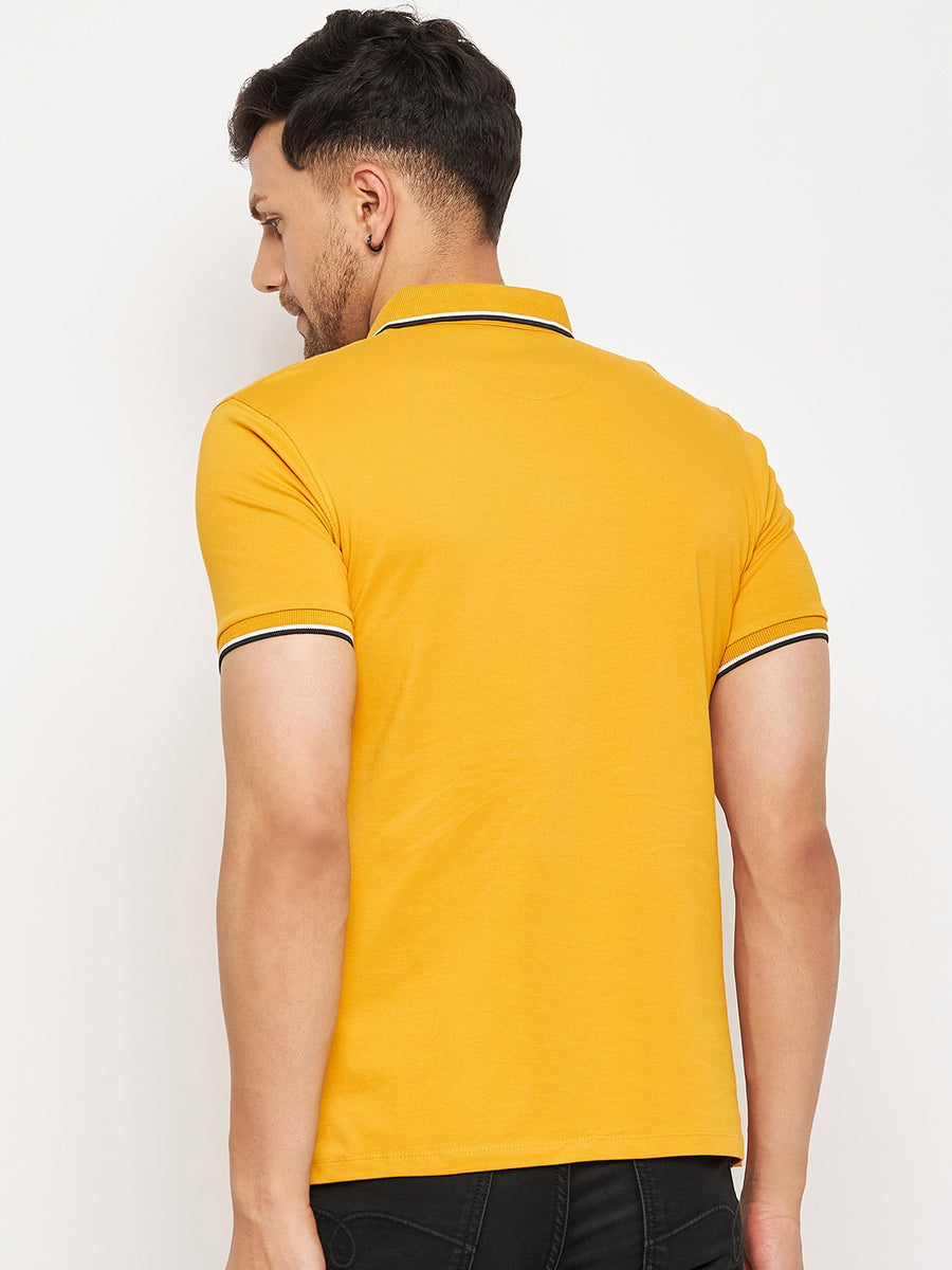 Camla Mustard T- Shirt For Men
