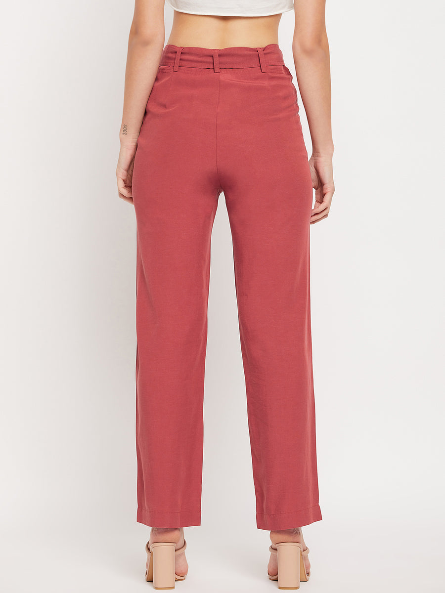 Camla Barcelona Brick Knot Belted Trousers