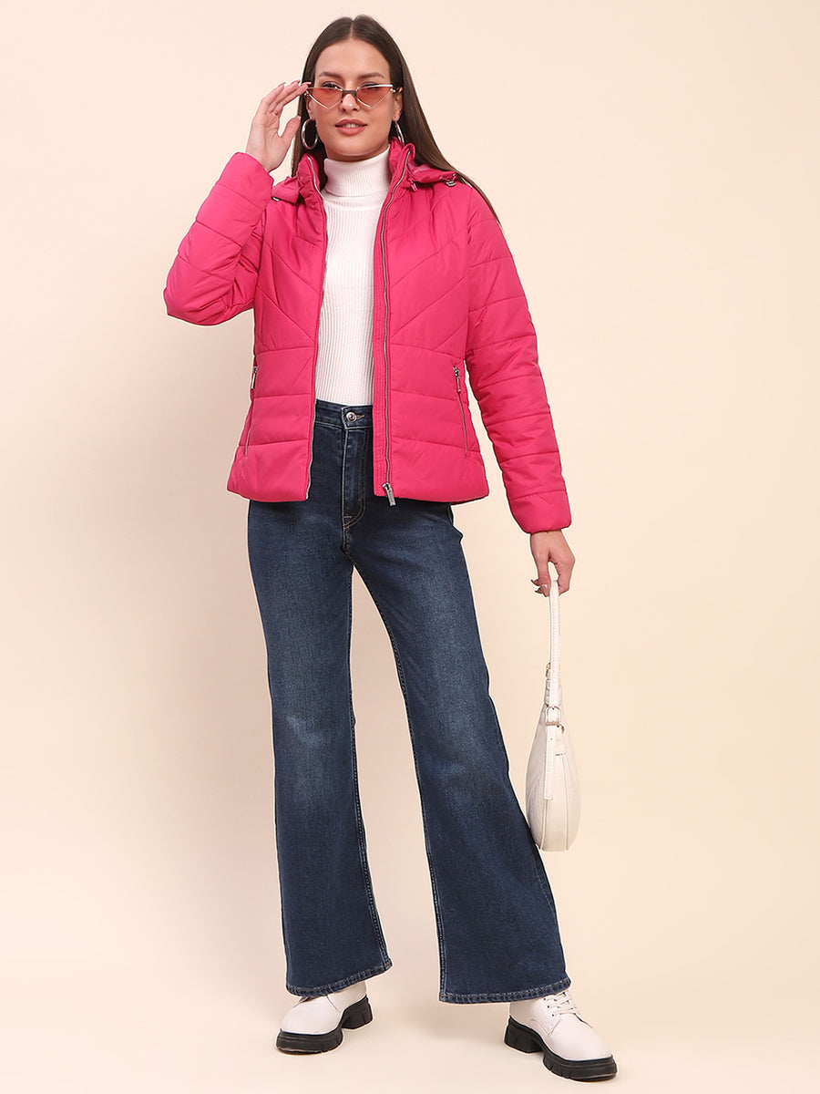 Camla Barcelona Quilted Hot Pink Jacket