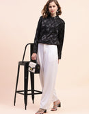 Camla Barcelona Monochrome Chess Pattern Black Shirt