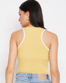 Camla Barcelona Striped Yellow Tank Top