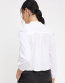 Camla Barcelona White Solid Shirt