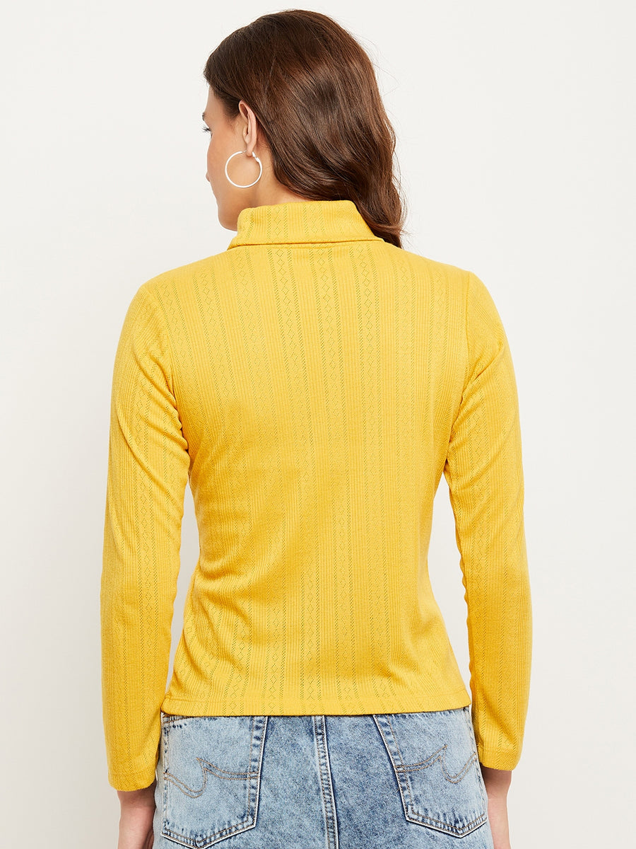 Camla Mustard Top  For Women