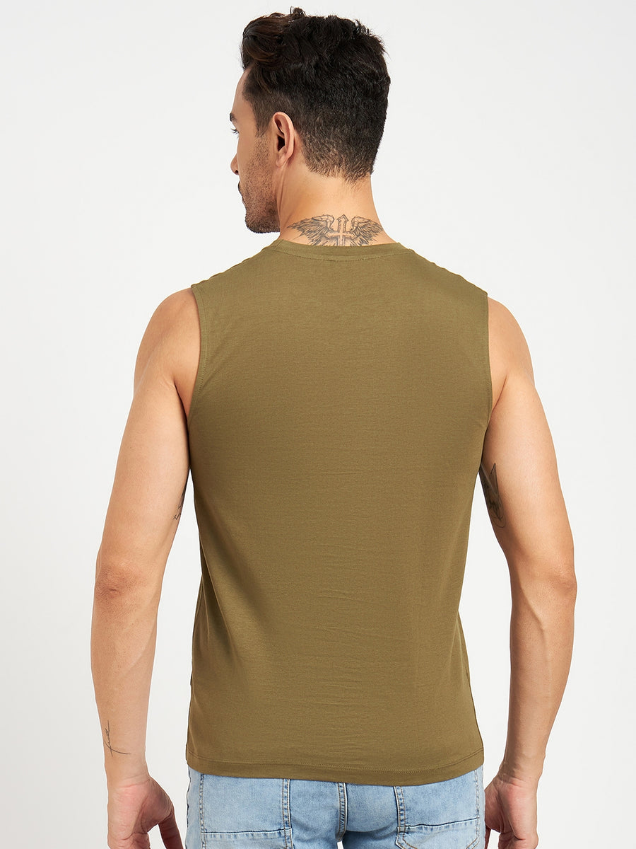 Camla Olivegreen T- Shirt For Men