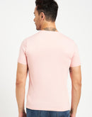 Camla Barcelona Graphic Print Peach Regular T-Shirt