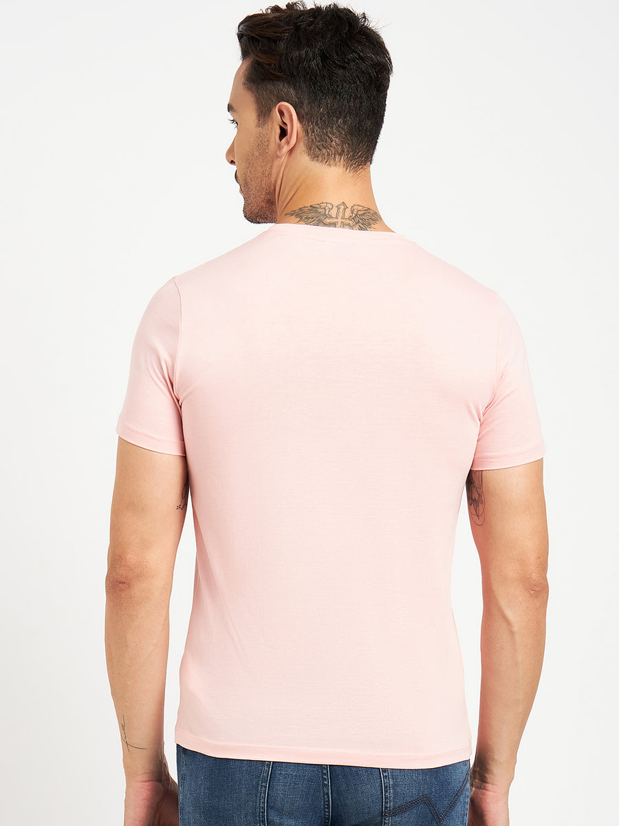 Camla Peach T- Shirt For Men