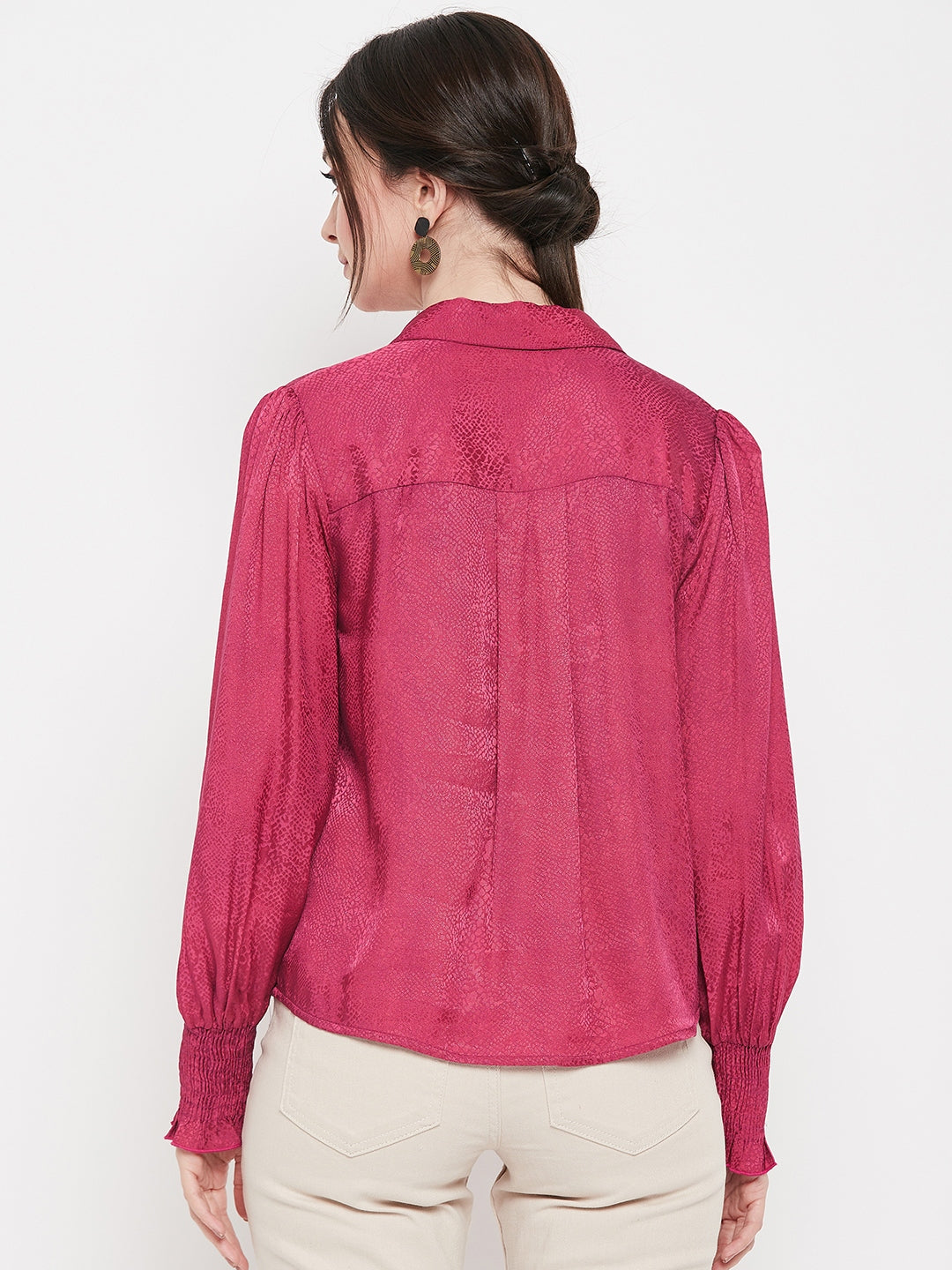 Camla Barcelona Festival Fuchsia Top For Women