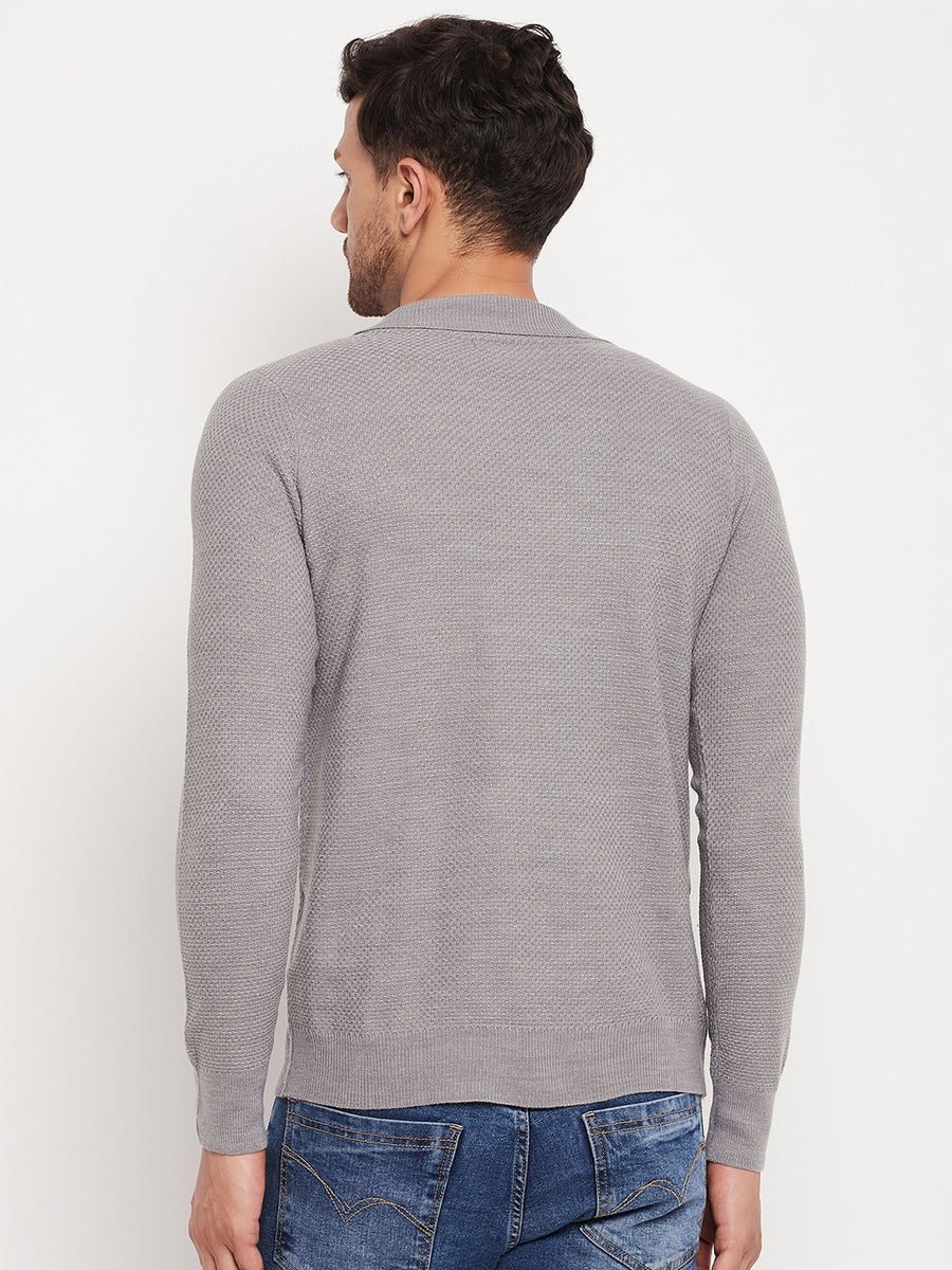 Camla Grey Sweater For Men