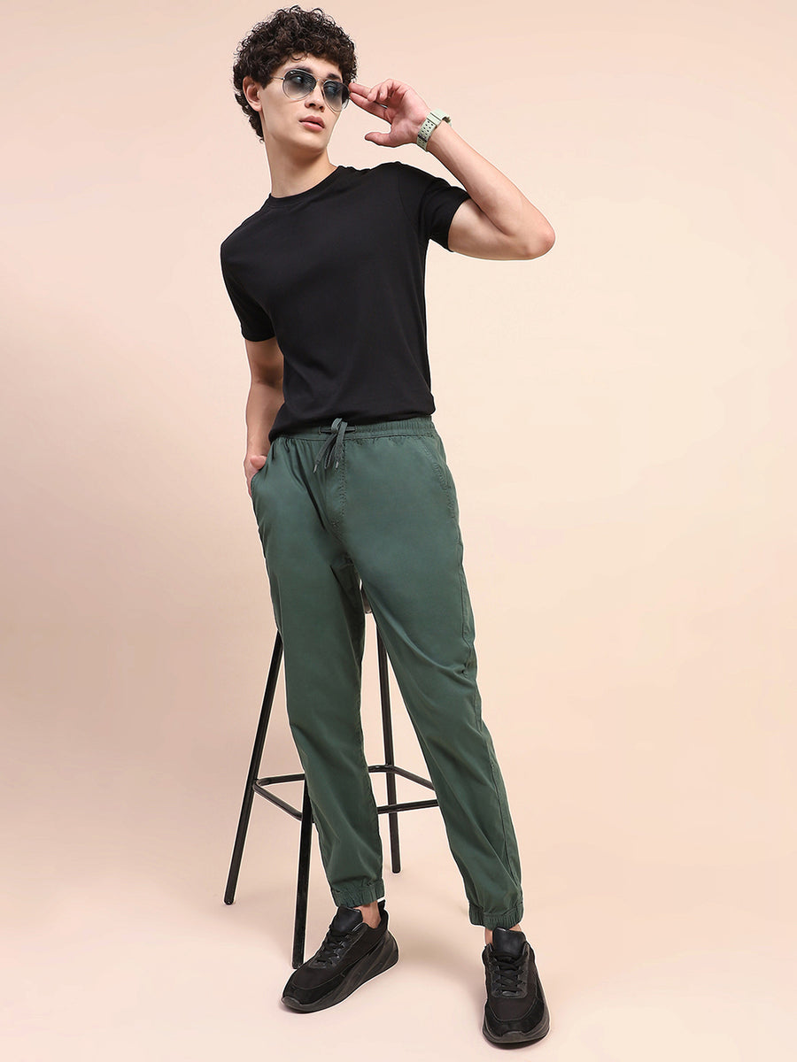 Camla Barcelona Drawstring Waist Bottle Green Jogger