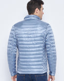 Camla Barcelona Metallic Blue Puffer Jacket
