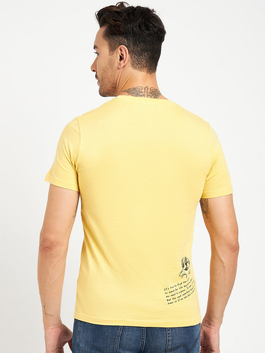Camla Yellow T- Shirt For Men