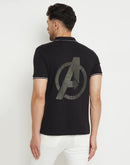 Camla Black T -Shirt For Men