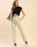 Camla Barcelona String Adorned Black Crop Top