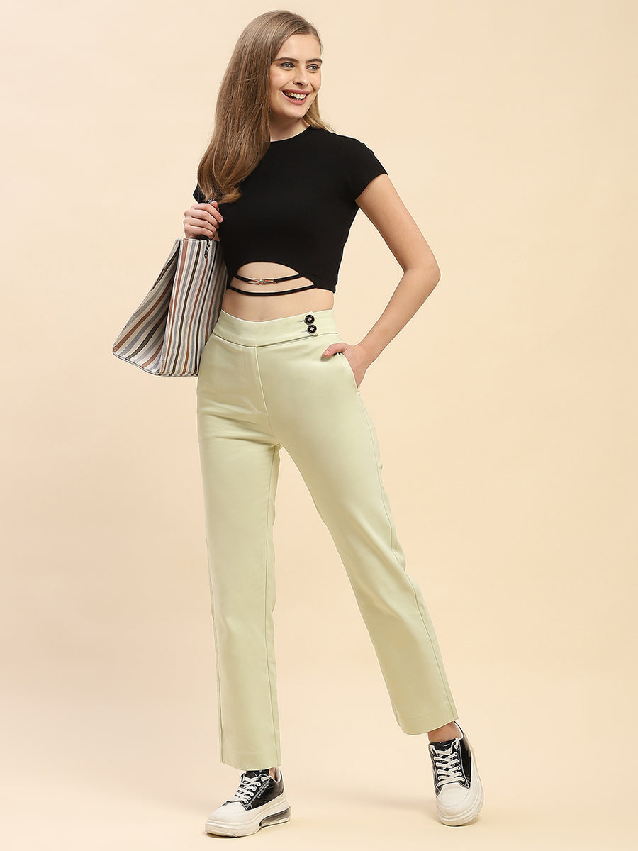 Camla Barcelona String Adorned Black Crop Top