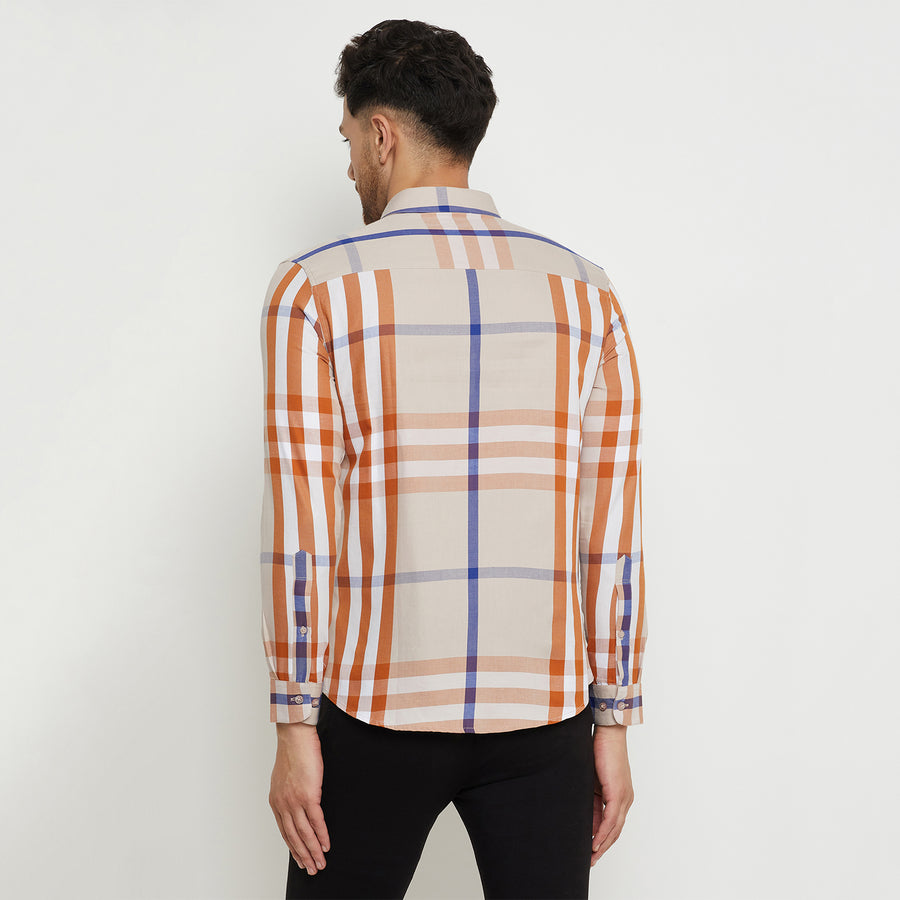 Camla Beige Shirt For Men