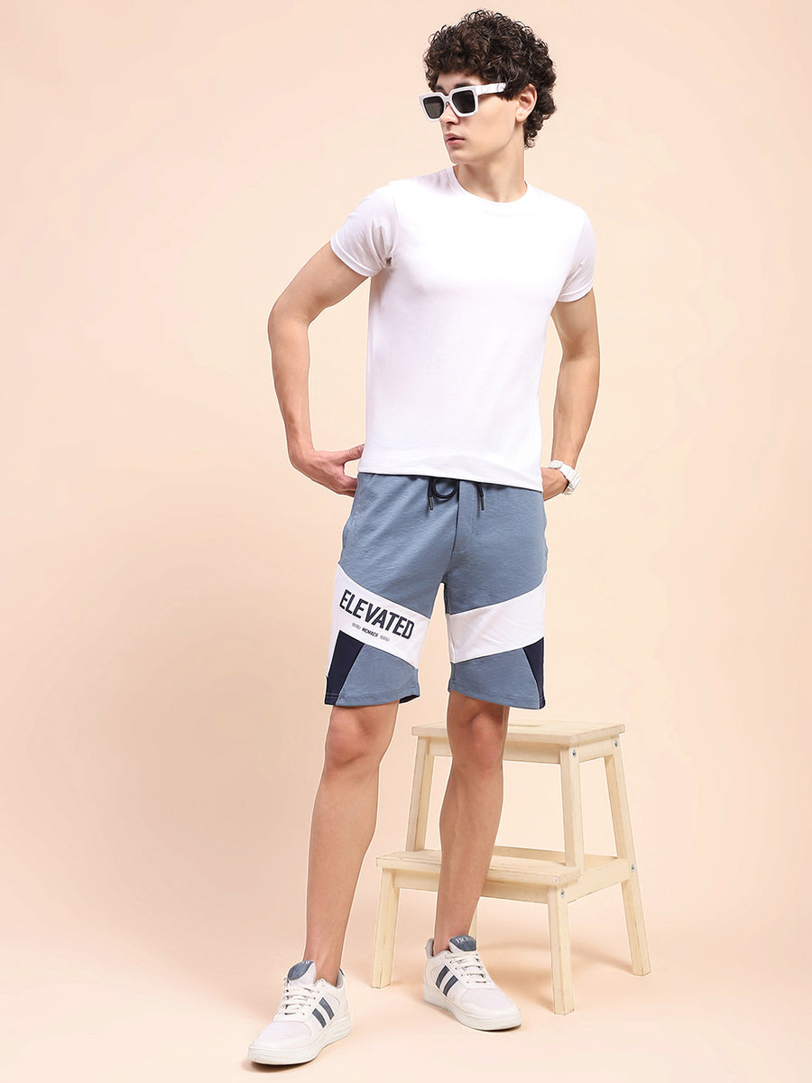 Camla Barcelona Typography Sky Blue Boxer Shorts