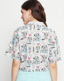 Camla White Minnie Shirt For Women