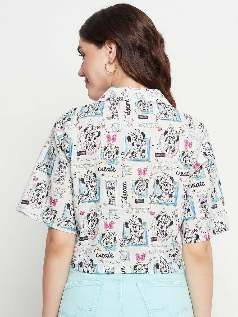 Camla White Minnie Shirt For Women