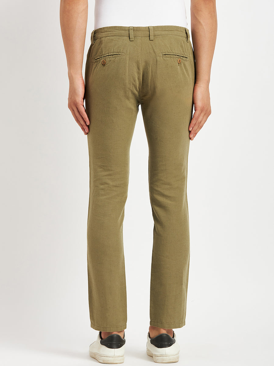 Camla Olivegreen Trouser For Men