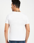 Camla Barcelona Logo Print White T-shirt