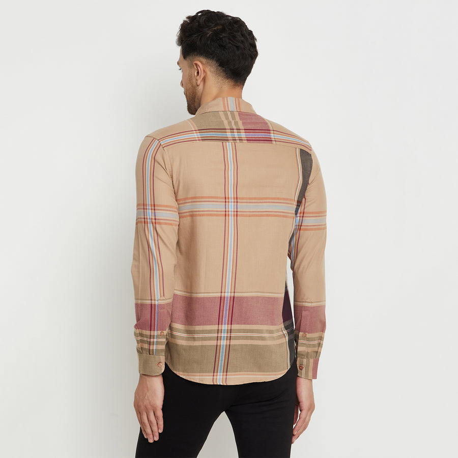 Camla Beige Shirt For Men