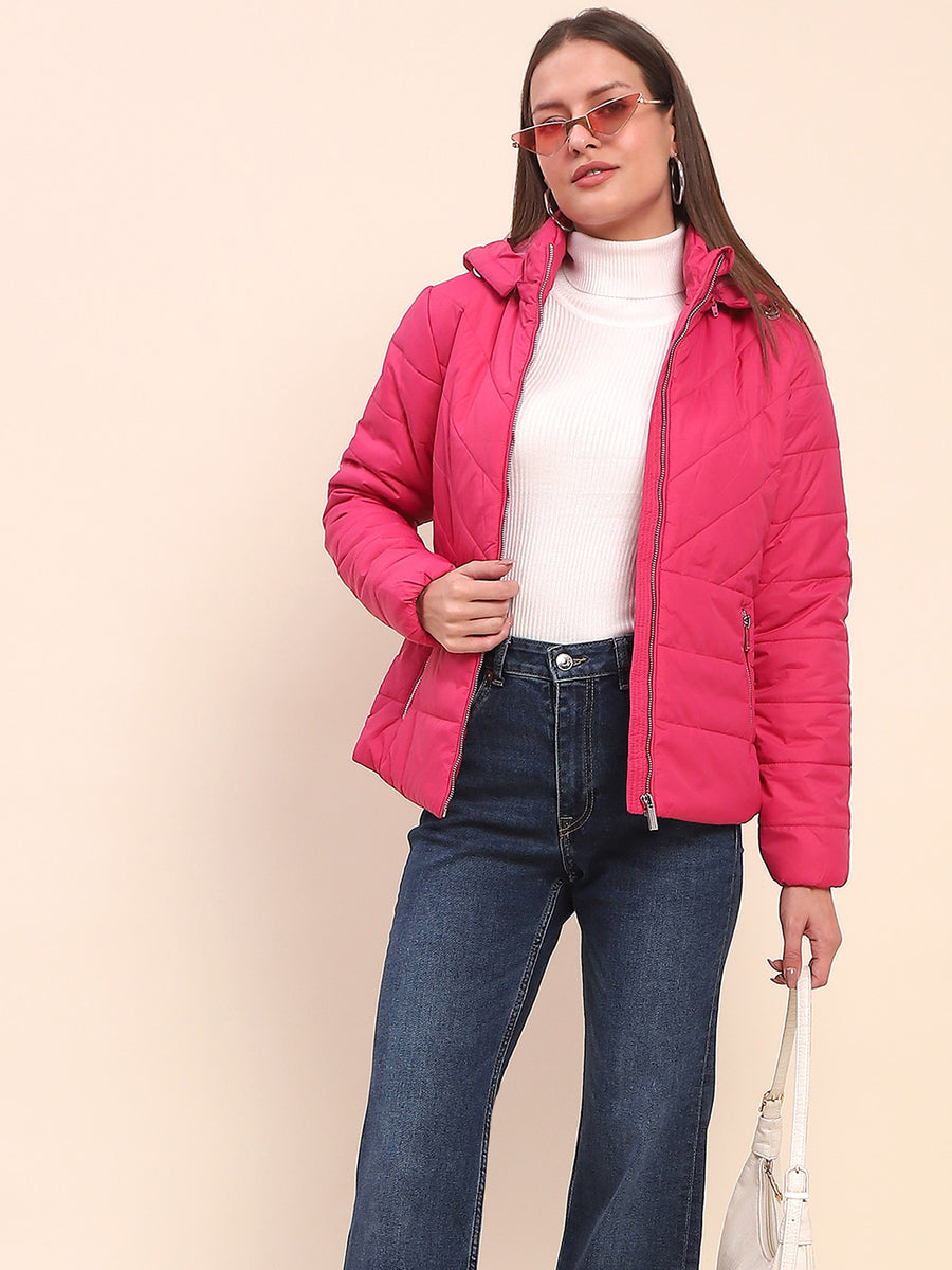 Camla Barcelona Quilted Hot Pink Jacket