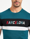 Camla Teal T- Shirt For Men