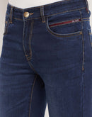Camla Barcelona Navy Blue Regular Fit Jeans