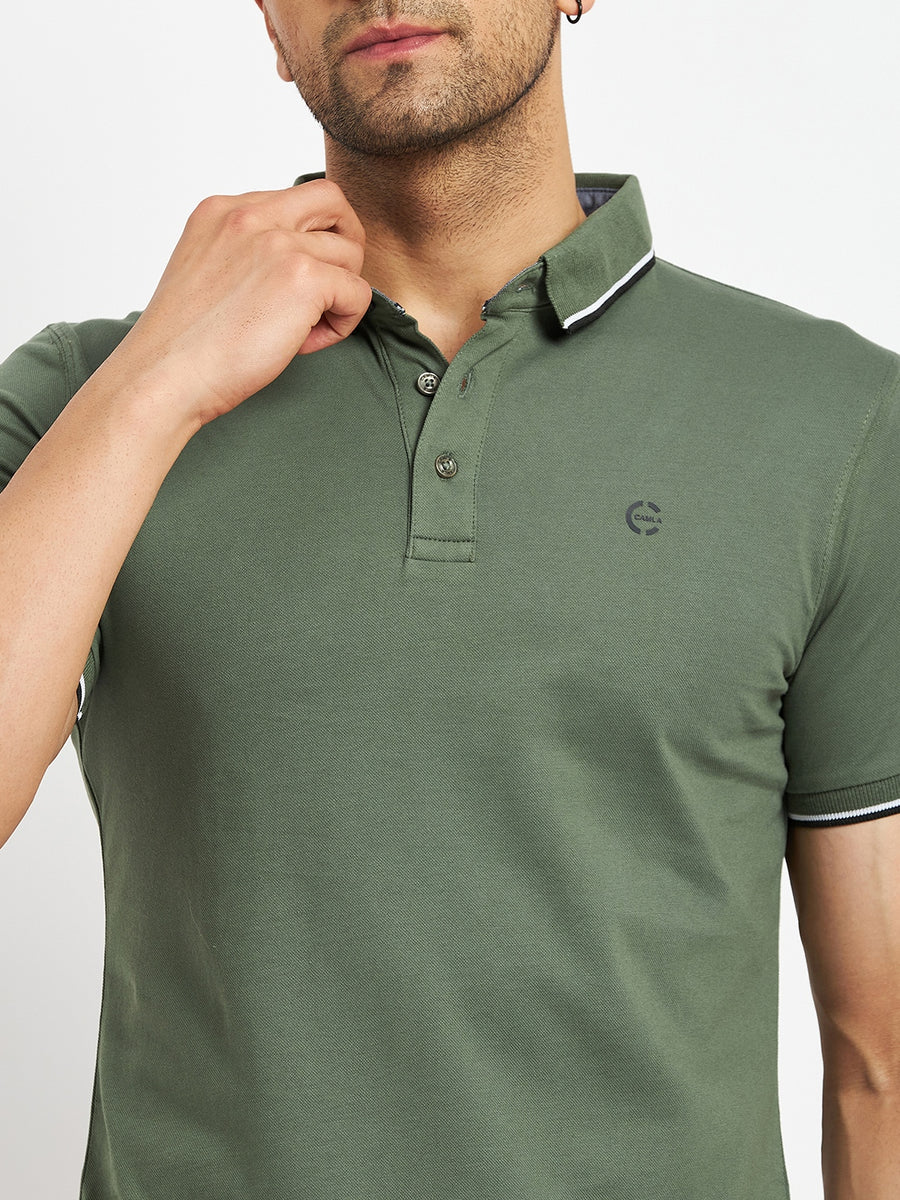 Camla Green T- Shirt For Men