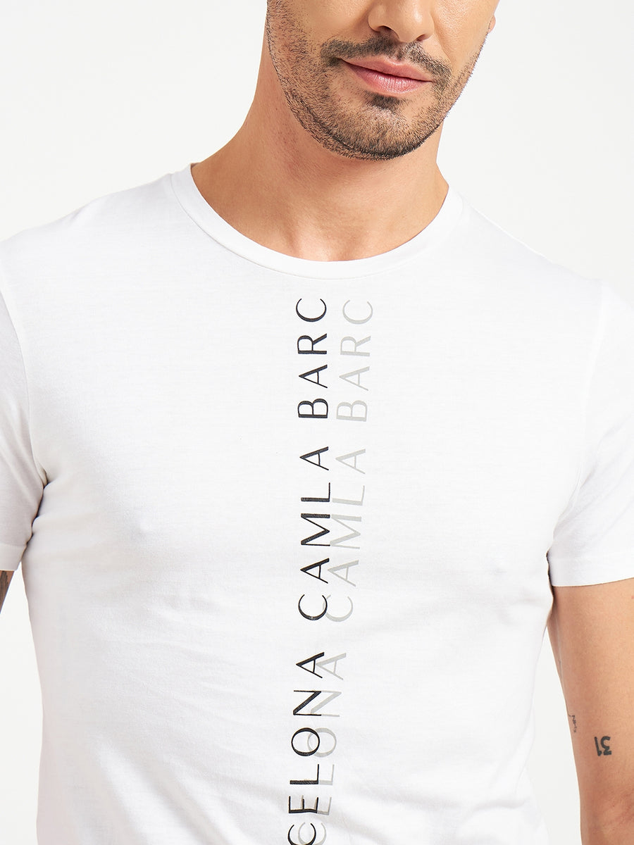 Camla White T- Shirt For Men