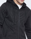 Camla Barcelona Tone-On-Tone Abstract Print Hooded Tracksuit