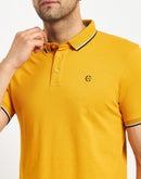 Camla Mustard T- Shirt For Men